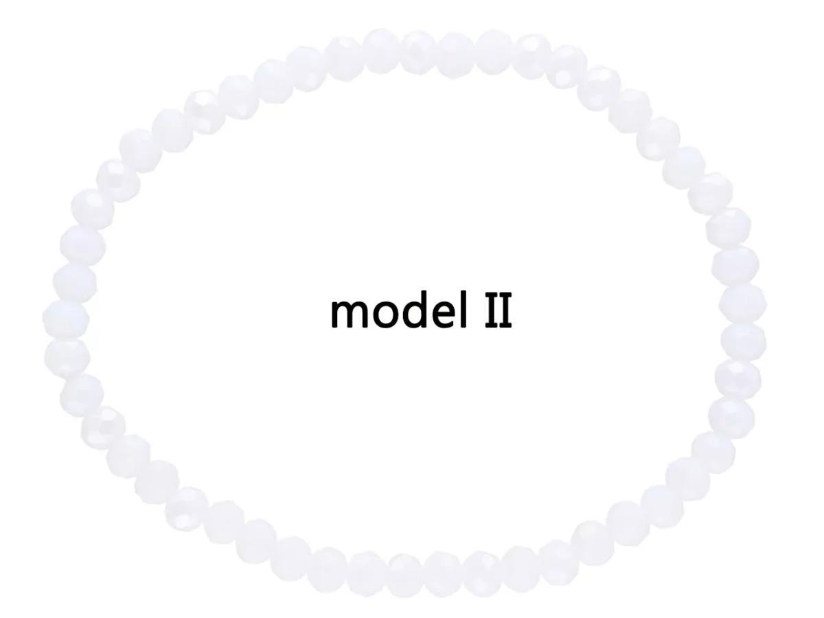 R4F73 BRANSOLETKA KRYSZTAŁKI 4,5 mm NA GUMCE