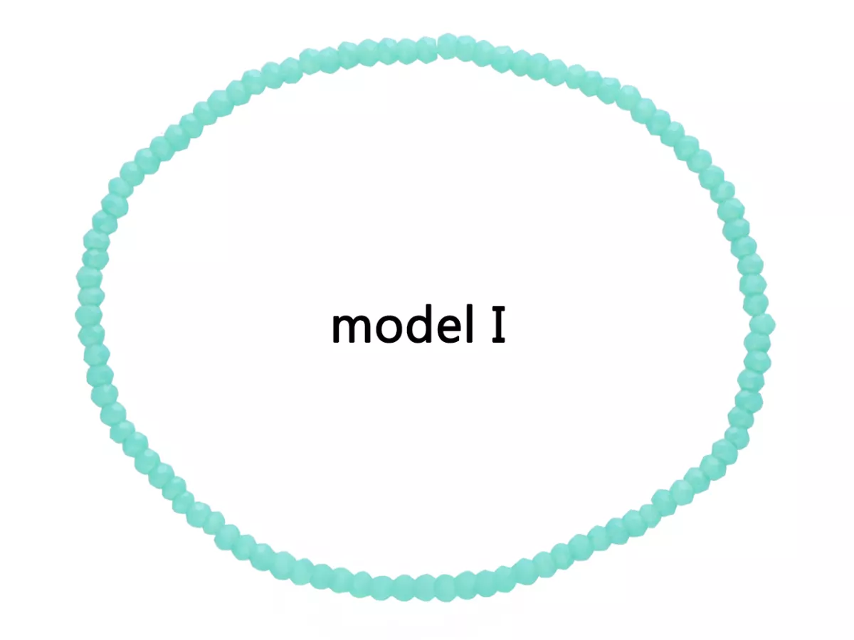 R4B67 BRANSOLETKA KRYSZTAŁKI 2,5 mm NA GUMCE