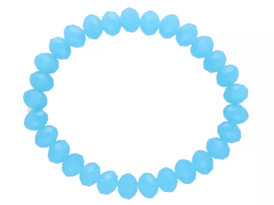 R2D77 BRANSOLETKA KRYSZTAŁKI 8 mm NA GUMCE