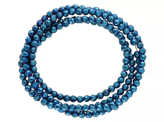 K6X30 HEMATYT KULE FASETOWANE 2 mm - 1 SZNUR