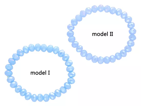 R2T41 BRANSOLETKA KRYSZTAŁKI 8 mm NA GUMCE