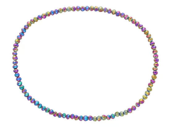 R4C26 BRANSOLETKA KRYSZTAŁKI 2,5 mm NA GUMCE