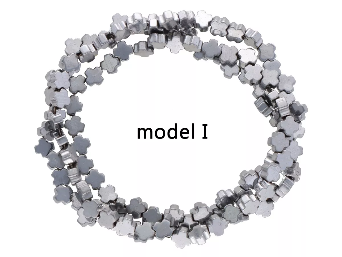 K6T21 HEMATYT PLUSY 4/4 mm - 1 SZNUR