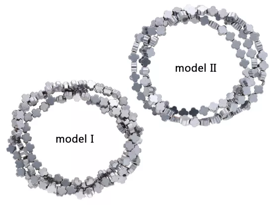 K6T21 HEMATYT PLUSY 4/4 mm - 1 SZNUR