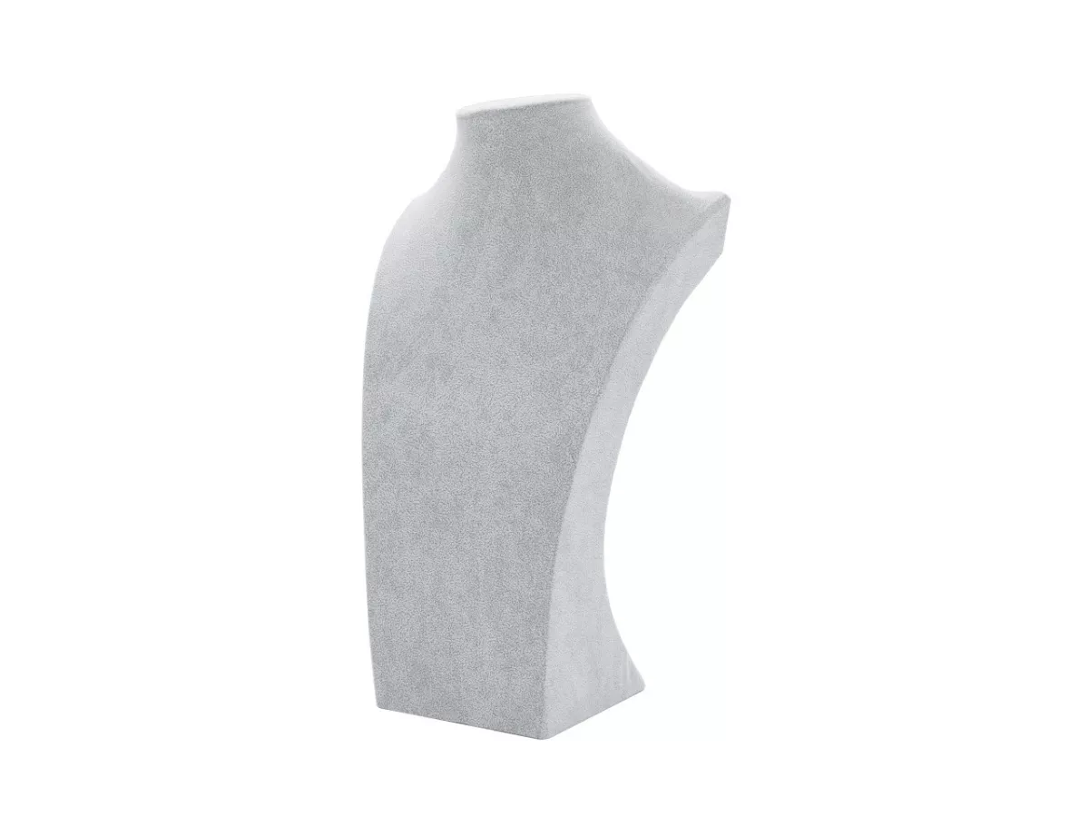 V1A96 EKSPOZYTOR NA BIŻUTERIĘ ZAMSZOWY 34 cm (O1G52) WADLIWY