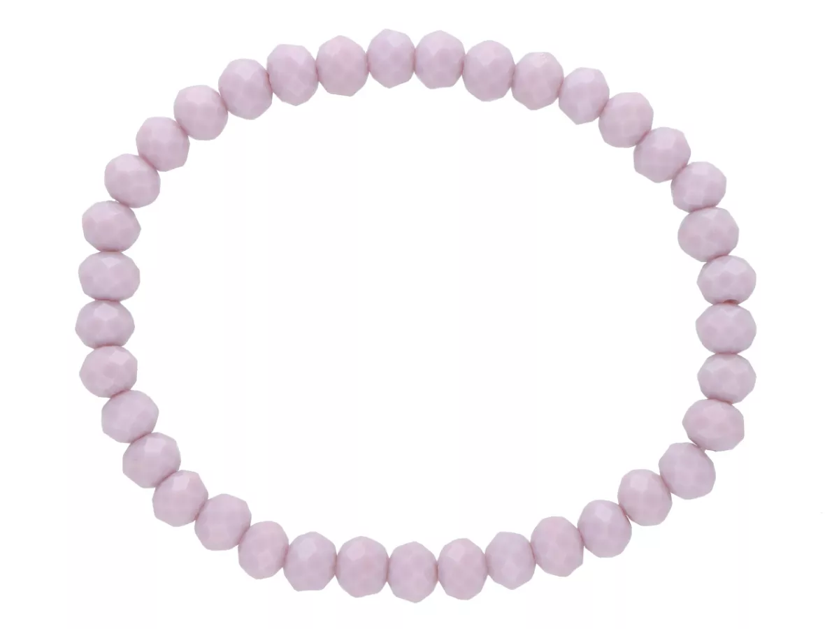 R2I95 BRANSOLETKA KRYSZTAŁKI 6 mm NA GUMCE