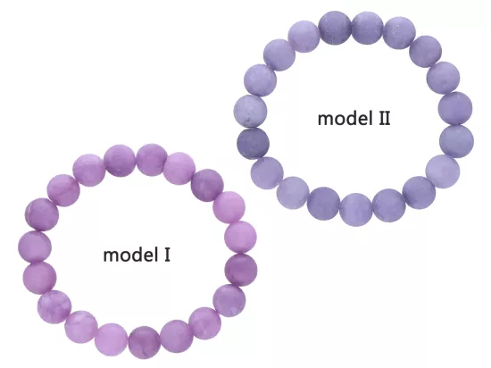 R2S41 BRANSOLETKA ANHYDRYT PÓŁMATOWY KULE 10 mm