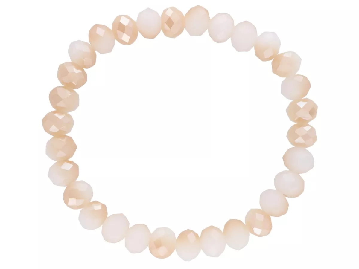 R4G79 BRANSOLETKA KRYSZTAŁKI 8 mm NA GUMCE