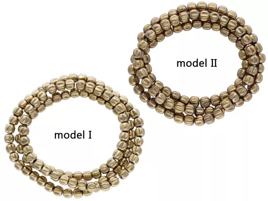 K7B06 HEMATYT ELEMENTY 4/3,5 mm - 1 SZNUR