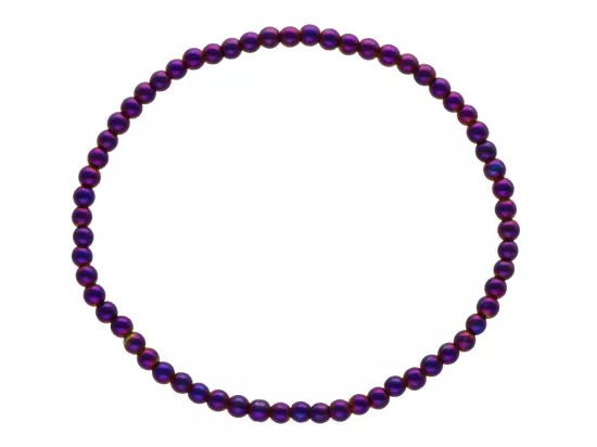 R2S73 BRANSOLETKA HEMATYT KULE 3 mm