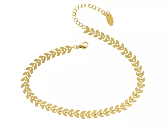 R3Y35 BRANSOLETKA NA NOGĘ ZE STALI CHIRURGICZNEJ