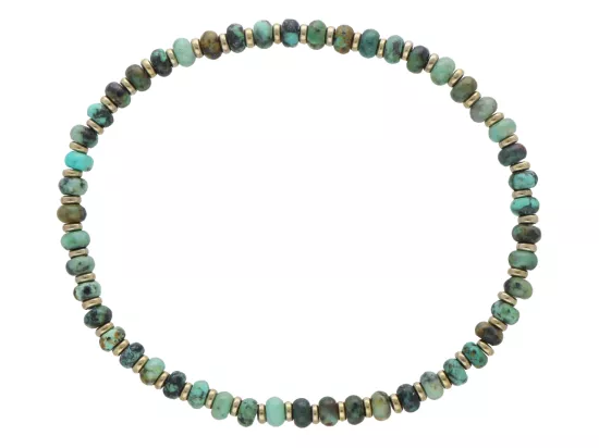 R5E88 BRANSOLETKA TURKUS AFRYKAŃSKI I HEMATYT