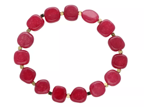 R5D73 BRANSOLETKA AGAT I HEMATYT