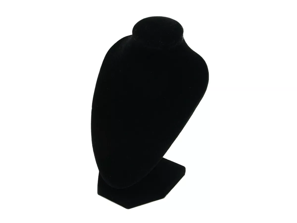 V1B03 EKSPOZYTOR NA BIŻUTERIĘ ZAMSZOWY 15 cm (O1C25) WADLIWY