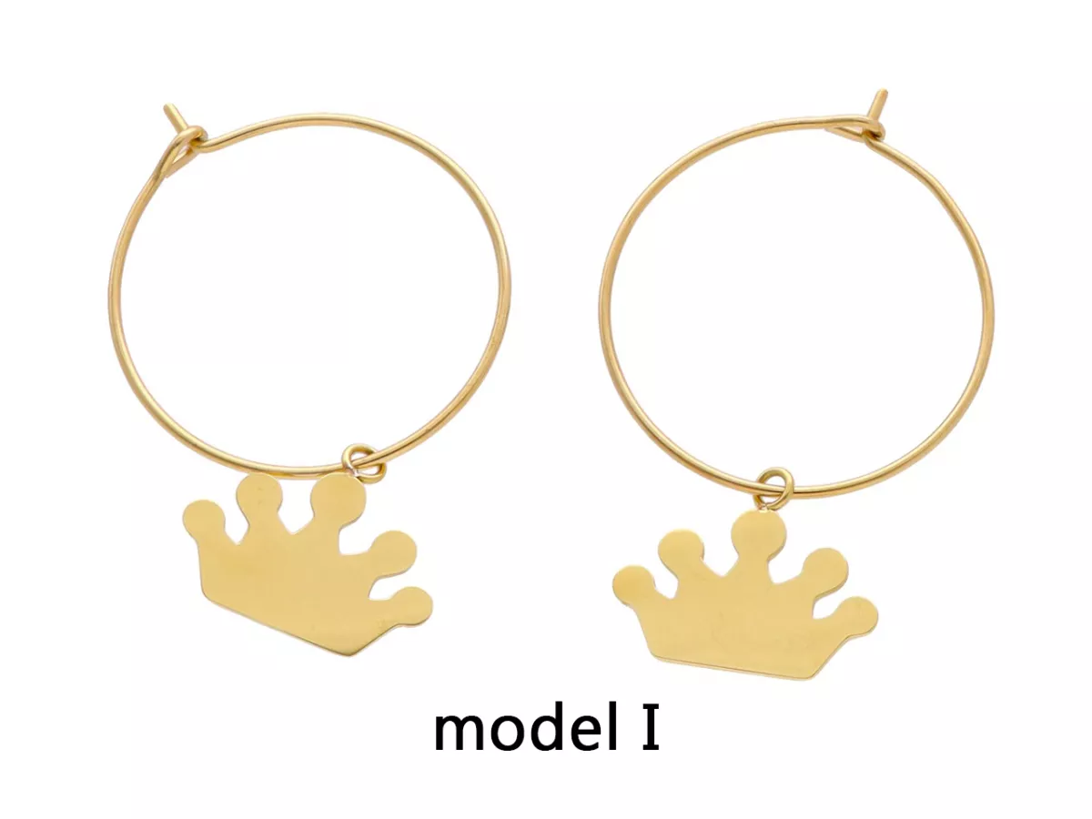 U1O78 KOLCZYKI STAL CHIRURGICZNA 1 PARA