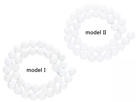 K5M54 AGAT BIAŁY CRYSTAL KULE FASETOWANE 10 mm - 1 SZNUR