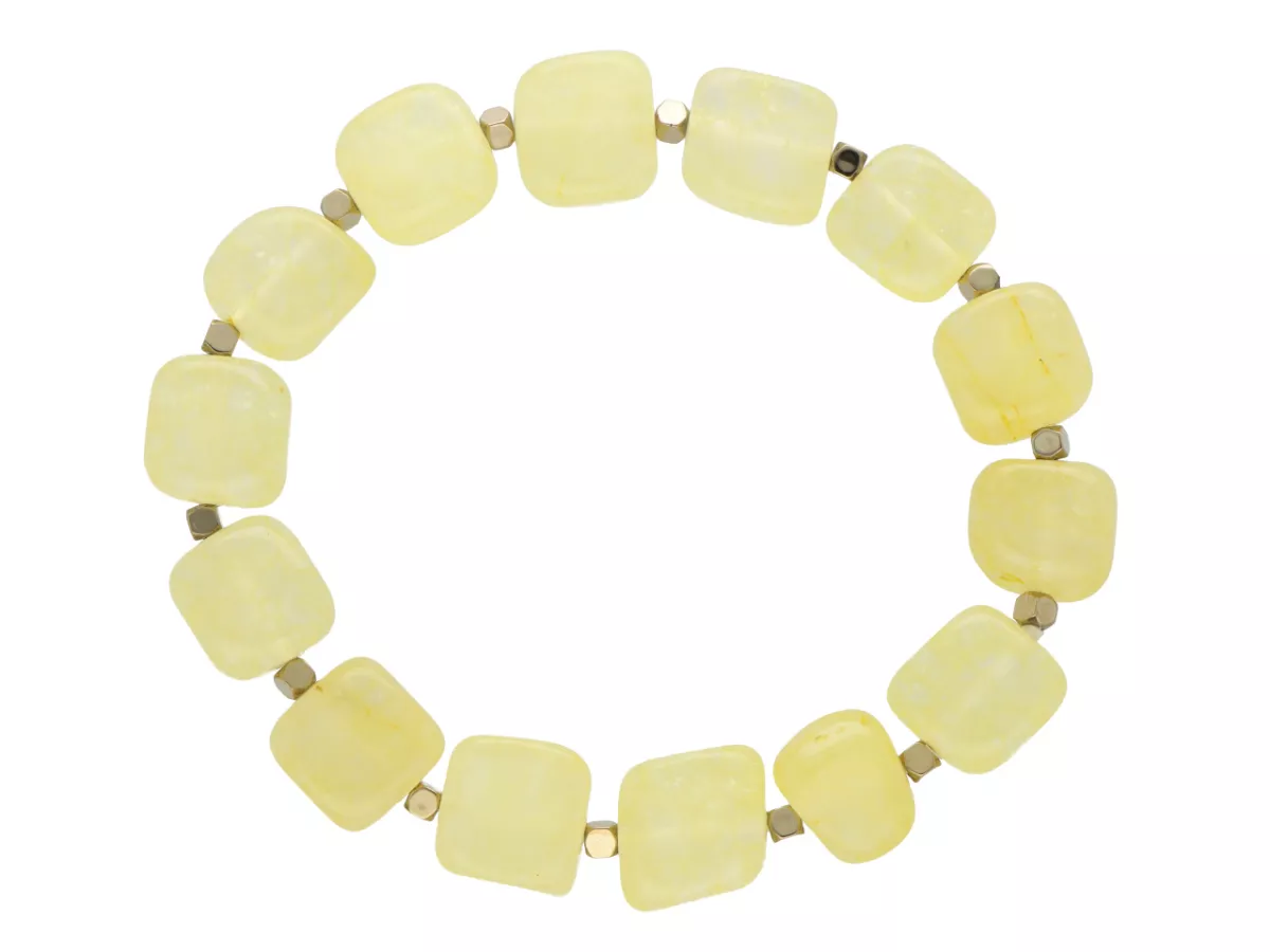 R5D75 BRANSOLETKA AGAT I HEMATYT