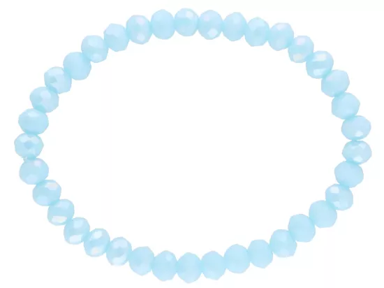 R2J24 BRANSOLETKA KRYSZTAŁKI 6 mm NA GUMCE