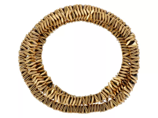 K7P32 HEMATYT MIODOWY ELEMENTY 4/1,5 mm - 1 SZNUR