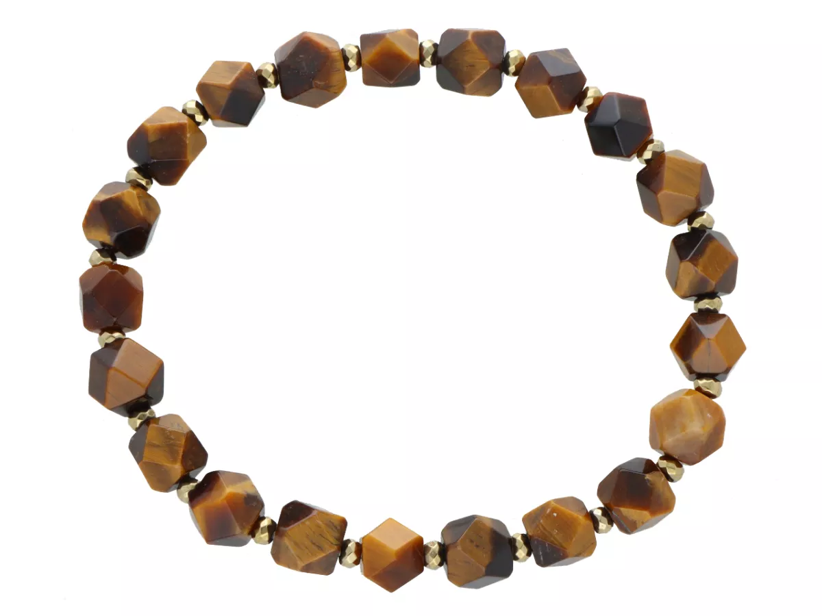 R5E40 BRANSOLETKA TYGRYSIE OKO I HEMATYT