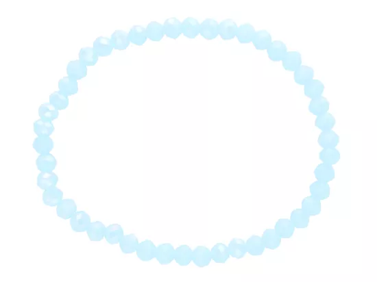 R4C64 BRANSOLETKA KRYSZTAŁKI 4,5 mm NA GUMCE