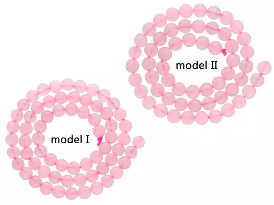 K6Z79 KWARC RÓŻOWY KULE 6 mm - 1 SZNUR
