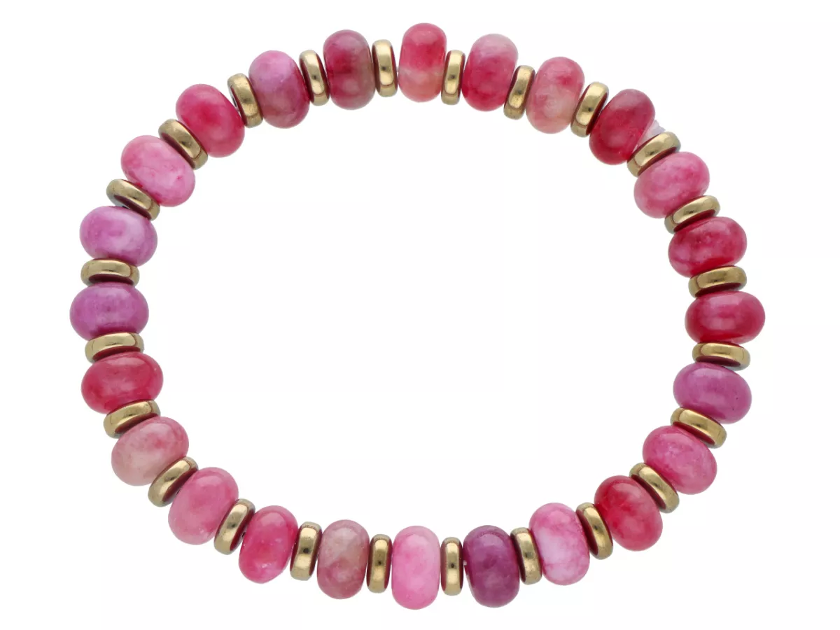 R5C56 BRANSOLETKA JADEIT I HEMATYT