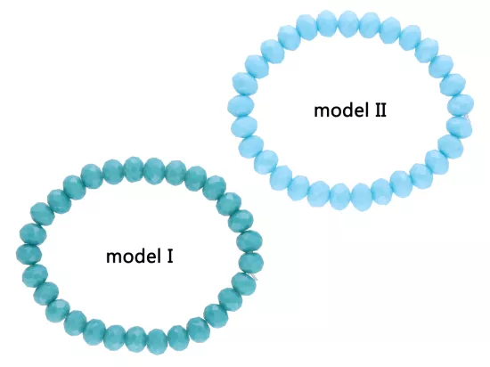 R2B25 BRANSOLETKA KRYSZTAŁKI 8 mm NA GUMCE