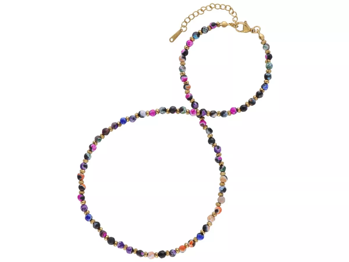 N3P32 NASZYJNIK AGAT I HEMATYT