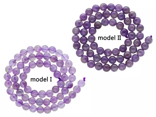 K6P75 AMETYST KULE 6,5 mm - 1 SZNUR