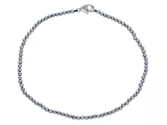 R3B33 BRANSOLETKA TERAHERTZ KULE FASETOWANE 2 mm