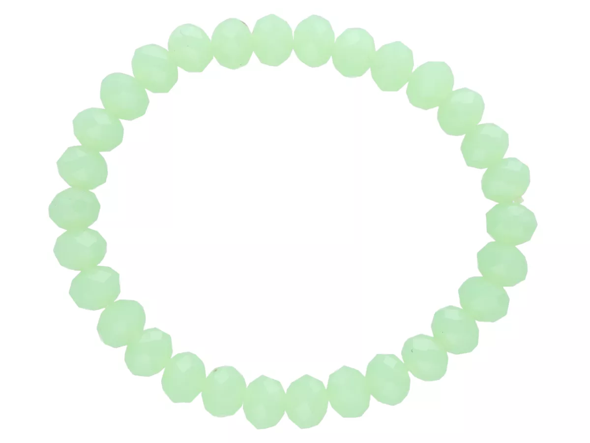 R2B23 BRANSOLETKA KRYSZTAŁKI 8 mm NA GUMCE