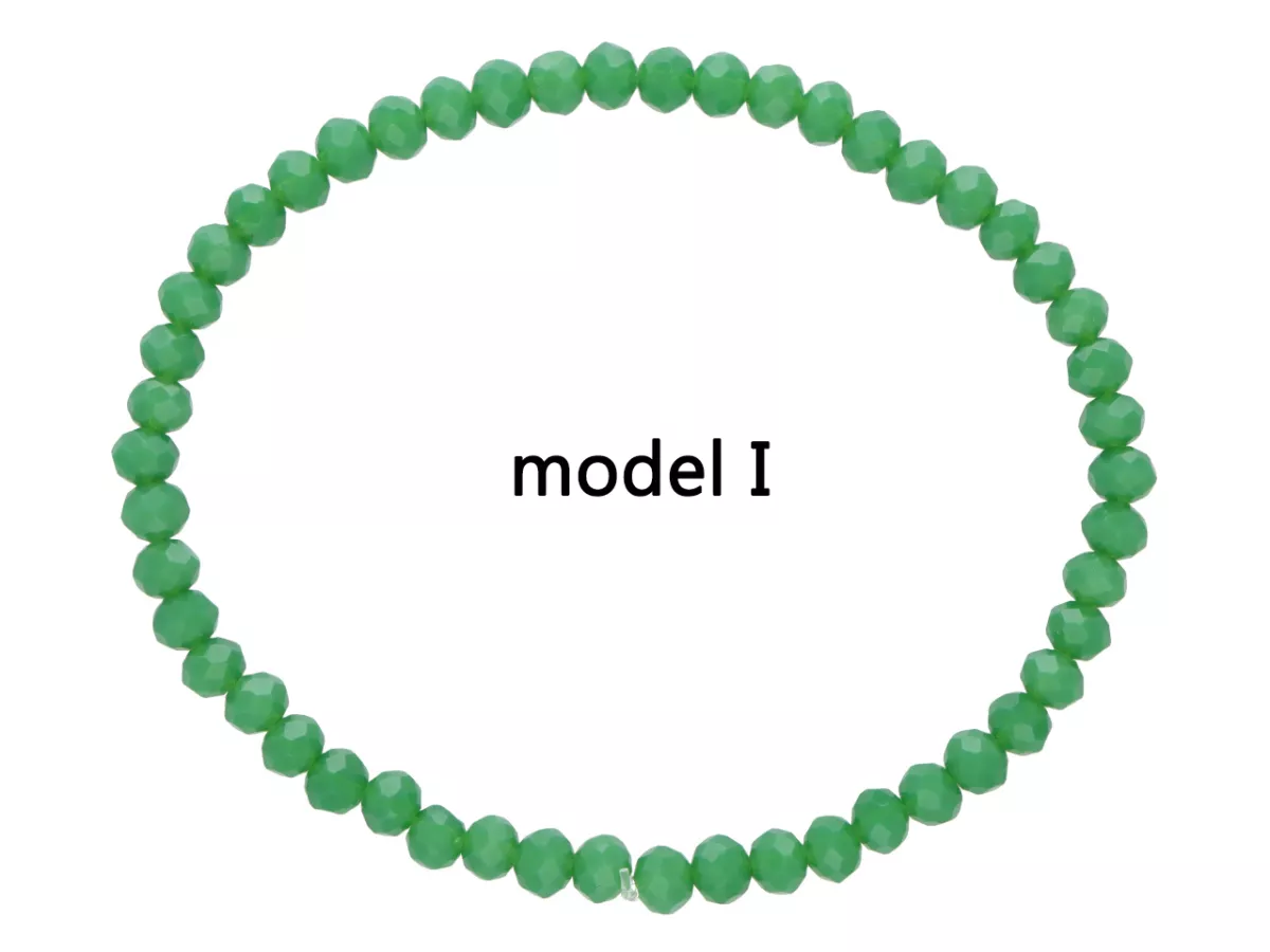 R4F71 BRANSOLETKA KRYSZTAŁKI 4,5 mm NA GUMCE