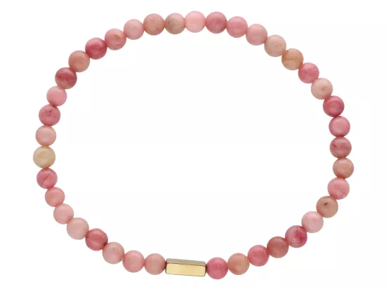 R4L61 BRANSOLETKA RODOCHROZYT KULE 4,5 mm