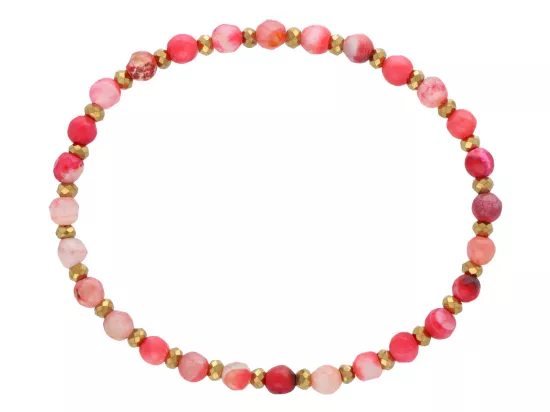 R5D20 BRANSOLETKA AGAT I HEMATYT