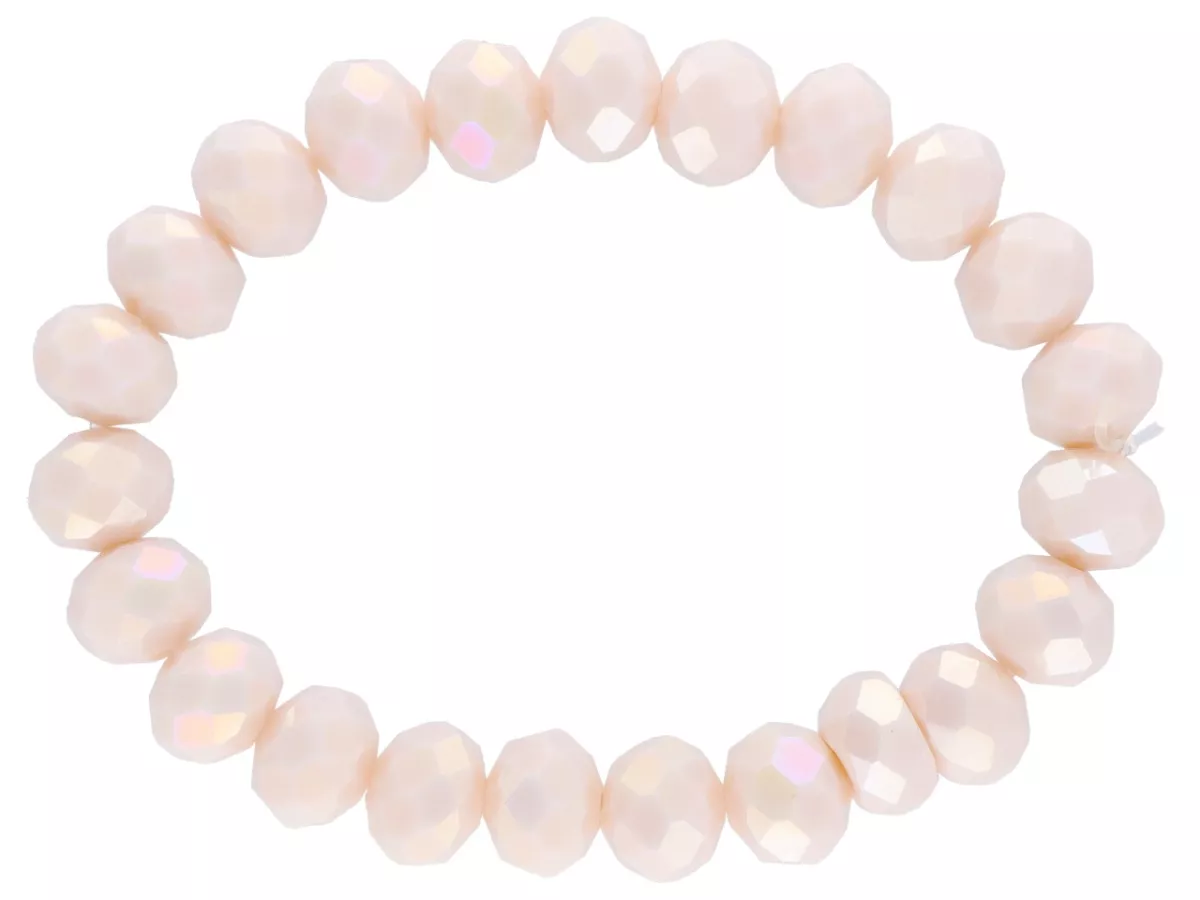 R2T51 BRANSOLETKA KRYSZTAŁKI 10 mm NA GUMCE