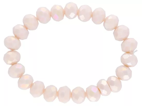 R2T51 BRANSOLETKA KRYSZTAŁKI 10 mm NA GUMCE