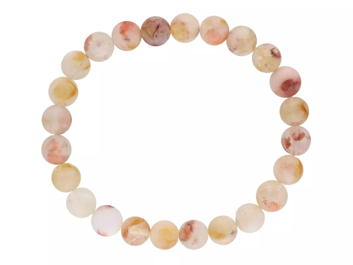 R4Z77 BRANSOLETKA CYTRYN MATOWY KULE 8,5 mm