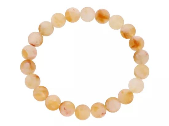 R4Z77 BRANSOLETKA CYTRYN MATOWY KULE 8,5 mm
