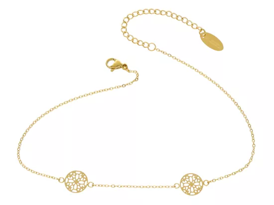 R3T64 BRANSOLETKA NA NOGĘ ZE STALI CHIRURGICZNEJ