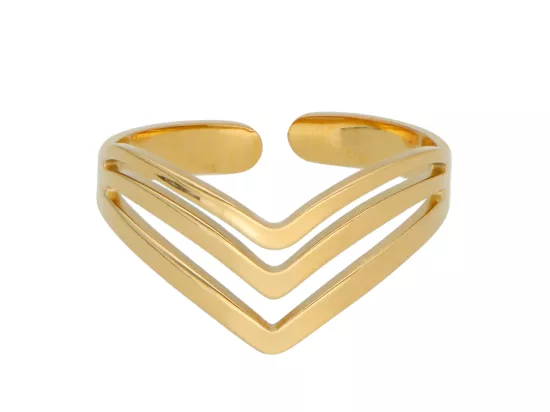 R3J34 PIERŚCIONEK ZE STALI CHIRURGICZNEJ - 1 SZTUKA