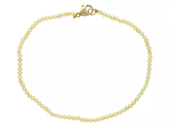 R3G35 BRANSOLETKA SZKLANA CYRKONIA KULE FASETOWANE 2 mm