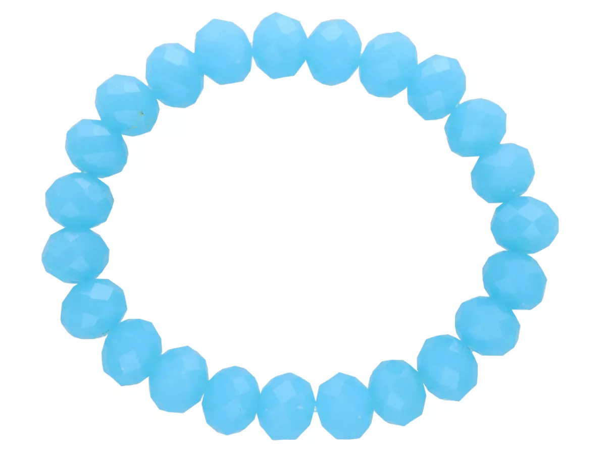 R2B41 BRANSOLETKA KRYSZTAŁKI 10 mm NA GUMCE