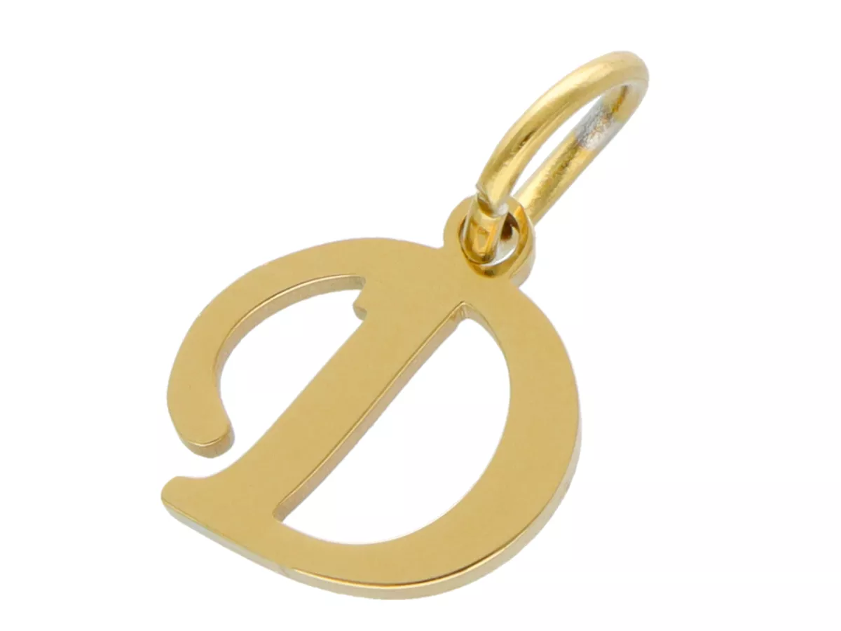 P5N65 ZAWIESZKA OZDOBNA ZE STALI CHIRURGICZNEJ LITERKA D - 1 SZT.