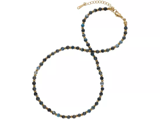 N3P29 NASZYJNIK AGAT I HEMATYT