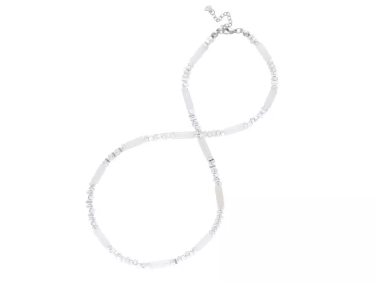 N3L55 NASZYJNIK KRYSZTAŁ GÓRSKI Z HEMATYTEM