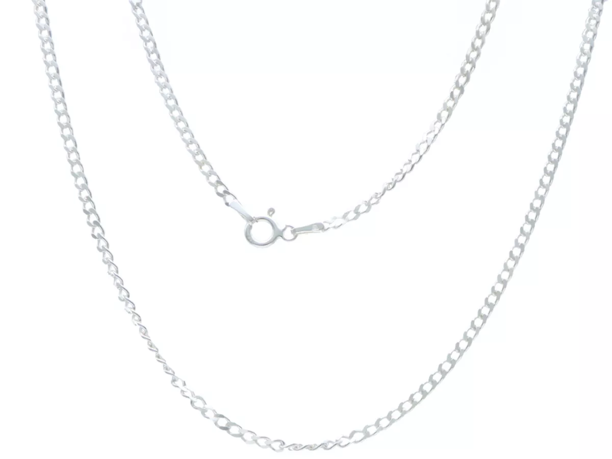 P3I64 ŁAŃCUSZEK PANCERKA 45 cm SREBRO 925