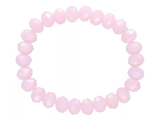 R2N75 BRANSOLETKA KRYSZTAŁKI 10 mm NA GUMCE