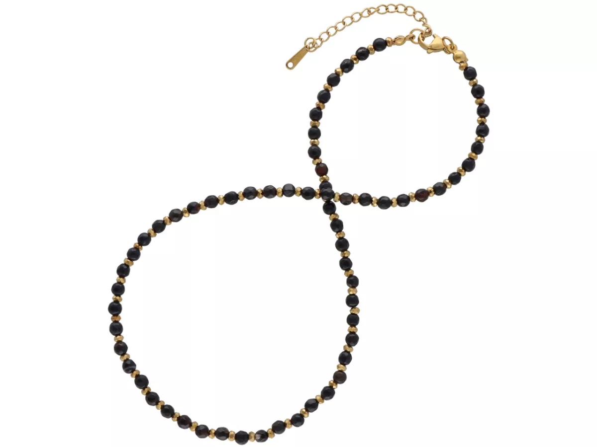 N3P16 NASZYJNIK AGAT I HEMATYT