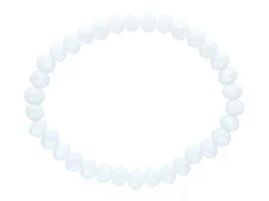 R4C97 BRANSOLETKA KRYSZTAŁKI 6 mm NA GUMCE